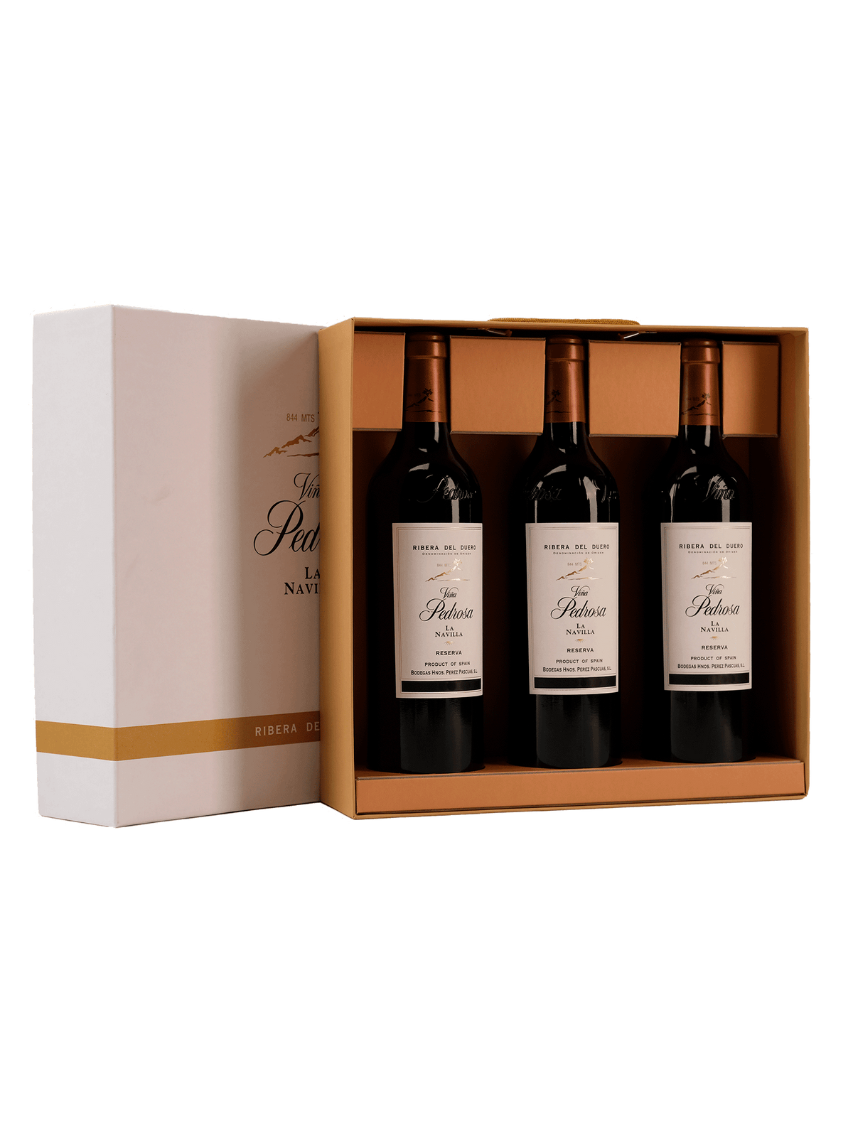 3 fl. Viña Pedrosa La Navilla Reserva i gavekarton