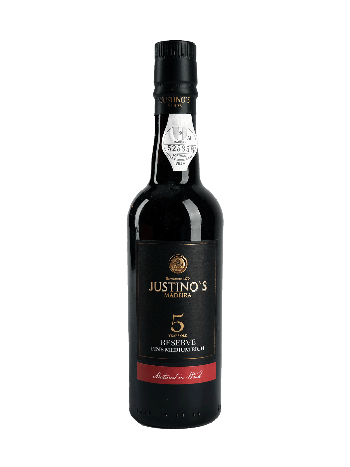 Madeira Justinos 5 years Medium Rich 37,5 cl