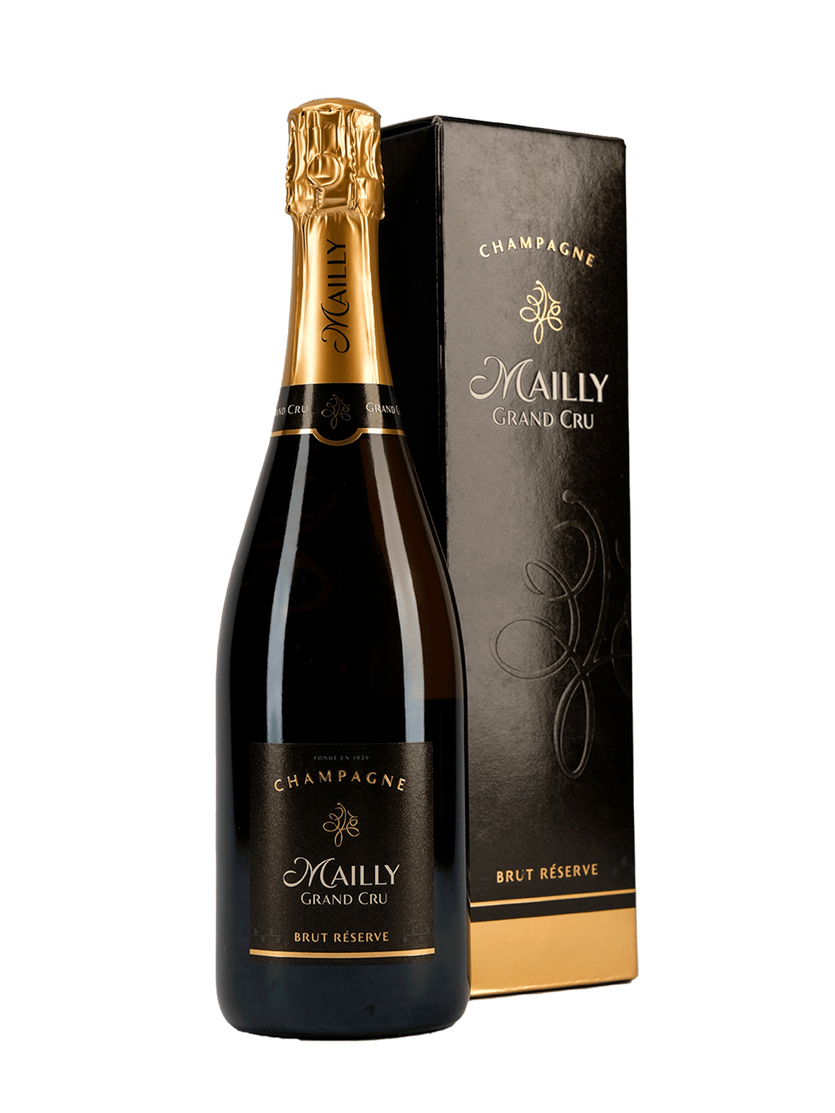 Mailly Brut Reserve gavekarton Champagne Grand Cru