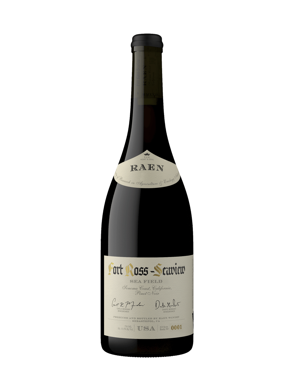 RAEN Fort Ross Seaview Sea Field Vineyard Pinot Noir