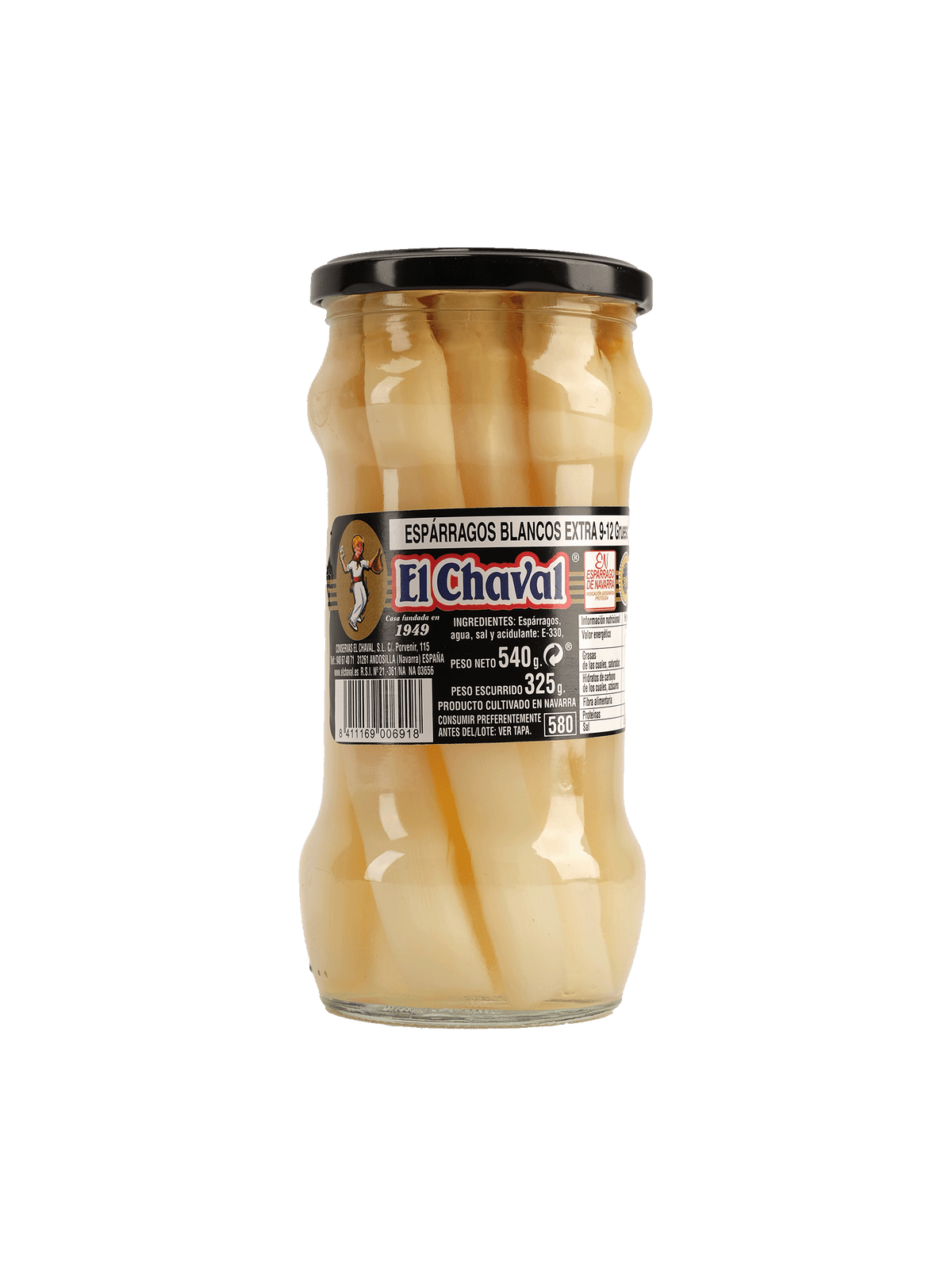 El Chaval Asparges 9-12 stk Glas 315 g (580 ml)