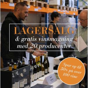 Lagersalg & gratis vinsmagning med 20 producenter - Lørdag d. 2/5 - 