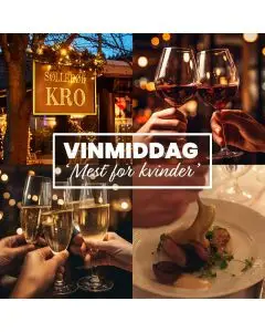 Vinmiddag - Mest for kvinder på Søllerød Kro - Vin til jul & nytår - 06/11 - 